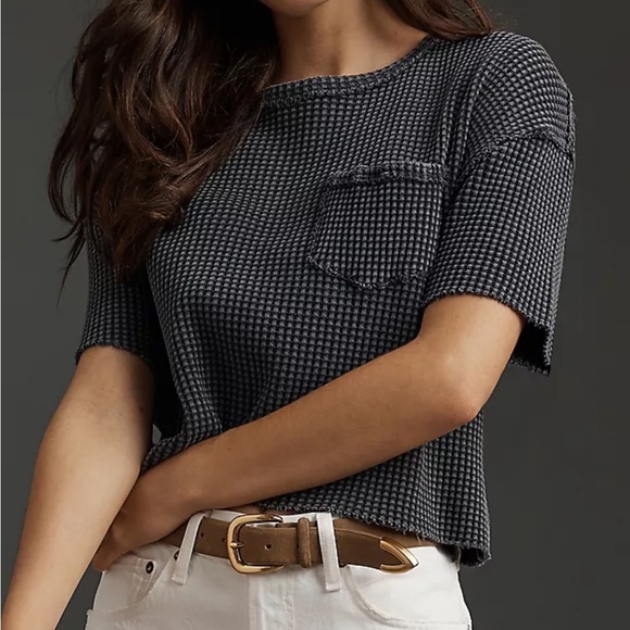 Pilcro Tops - (Pilcro) Tee Pilcro Easy V-Neck Tee Anthropologie